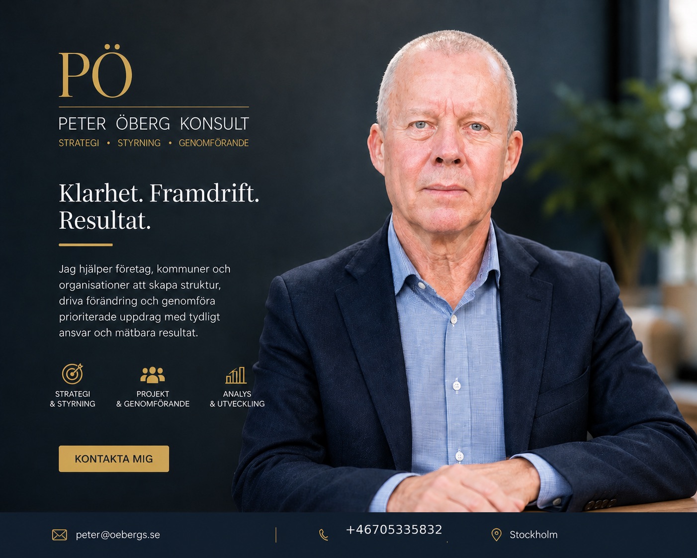Peter Öberg Konsult – strategi, styrning och genomförande