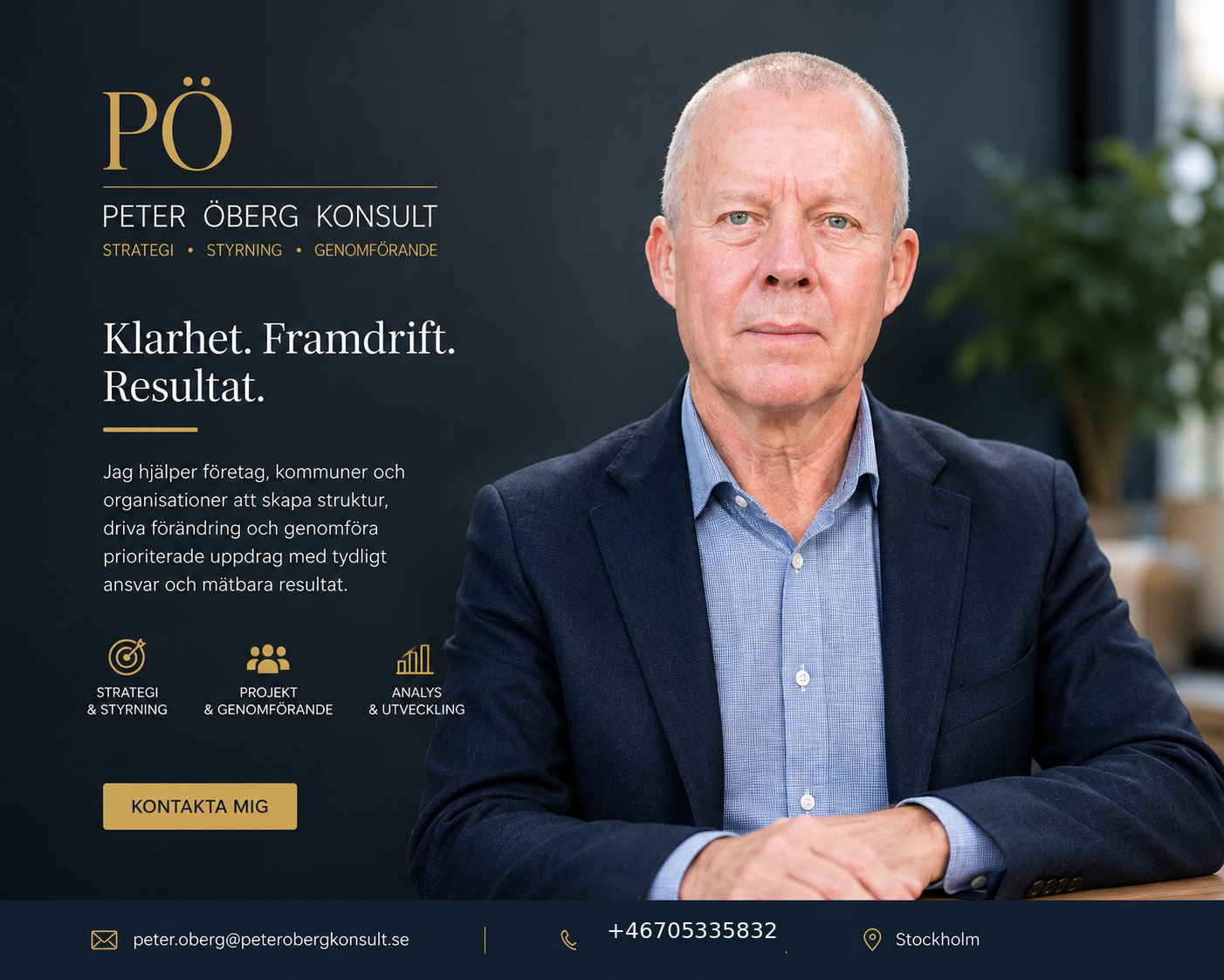 Peter Öberg Konsult – strategi, styrning och genomförande